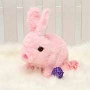 Bunby - My Realistic Bunny Toy,Interactive Realistic Bunny Toy - Jumping,Twitching,And Shaking Ears,Bunbi Realistic Bunny That Moves,Vitality Bliss Bunny, Realistic Bunny Toys for Kids (Pink)